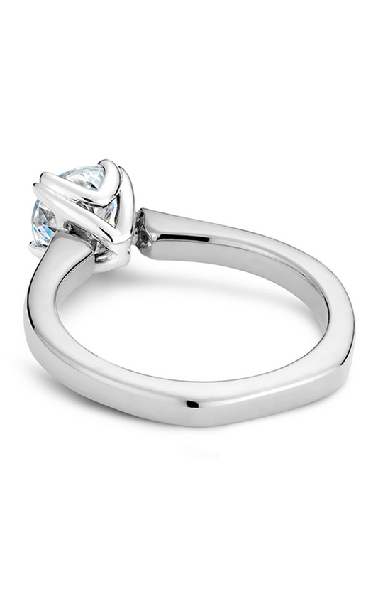 14K White Gold Solitaire Engagement Ring