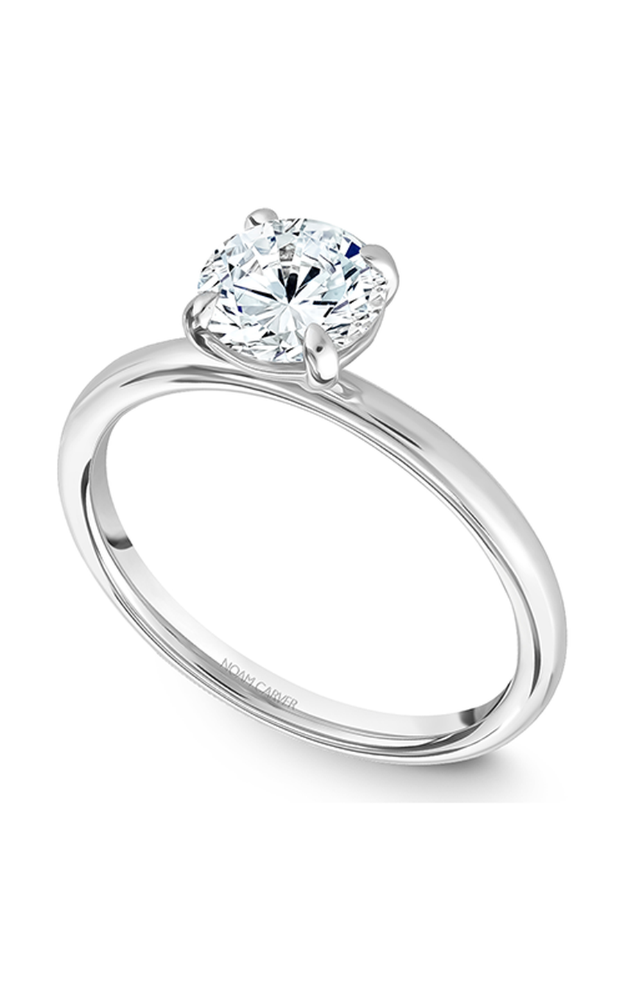 Platinum Solitaire Round Engagement Ring