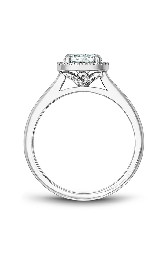 Platinum Halo Round Engagement Ring