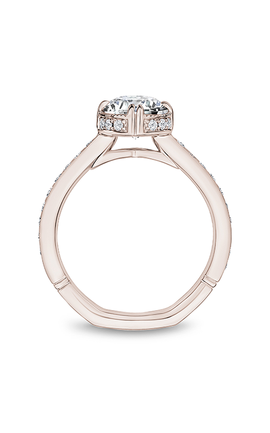 18K Rose Gold Atelier Halo Oval Engagement Ring