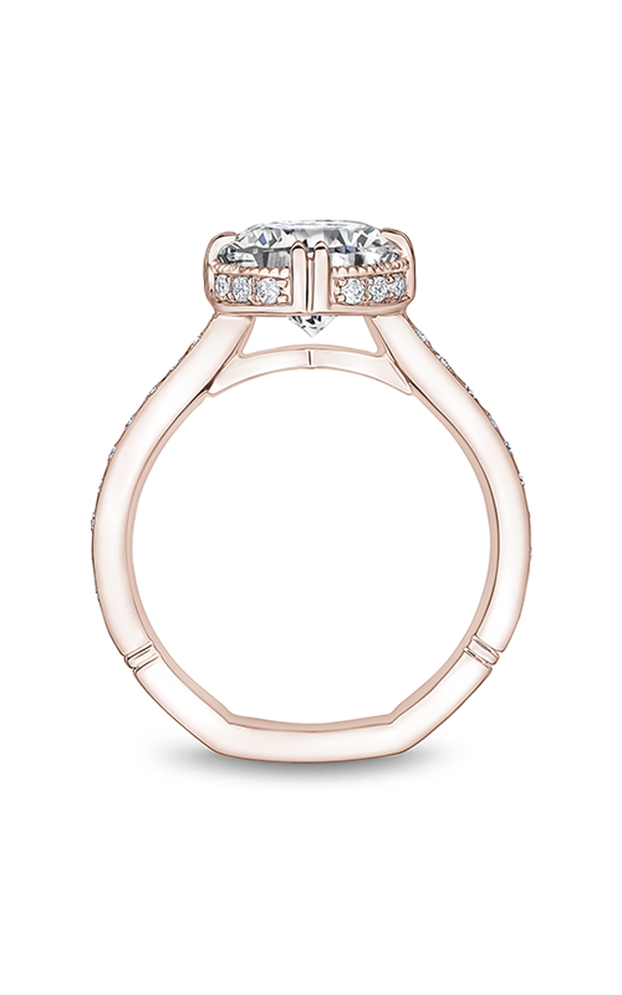 18K Rose Gold Atelier Halo Round Engagement Ring