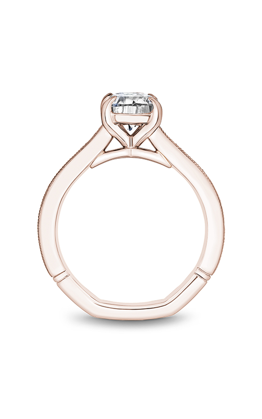 18K Rose Gold Atelier Solitaire Oval Engagement Ring