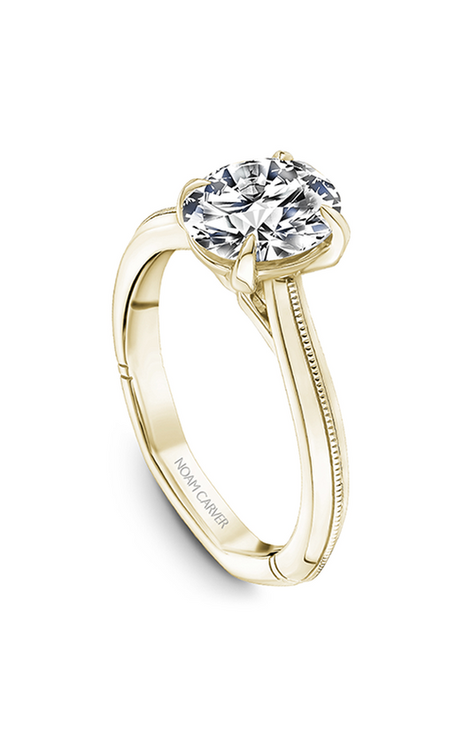 14K Yellow Gold Atelier Solitaire Oval Engagement Ring