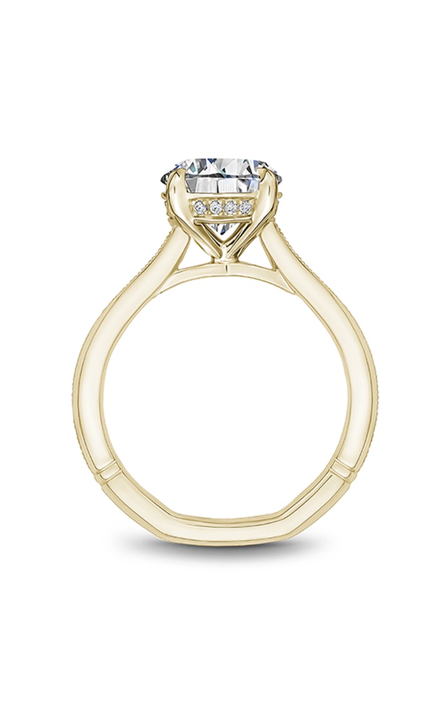 14K Yellow Gold Atelier Solitaire Round Engagement Ring
