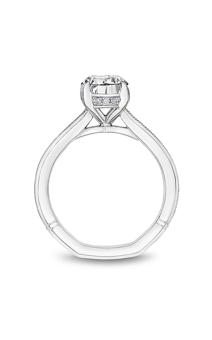18K White Gold Atelier Solitaire Oval Engagement Ring