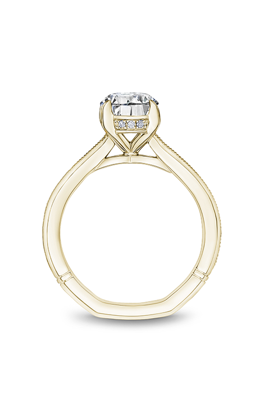 14K Yellow Gold Atelier Solitaire Oval Engagement Ring