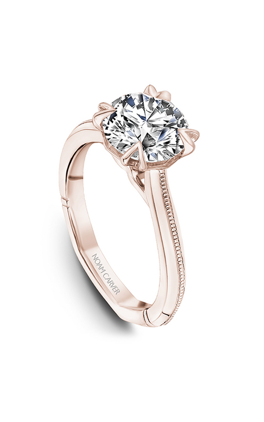 14K Rose Gold Atelier Solitaire Round Engagement Ring