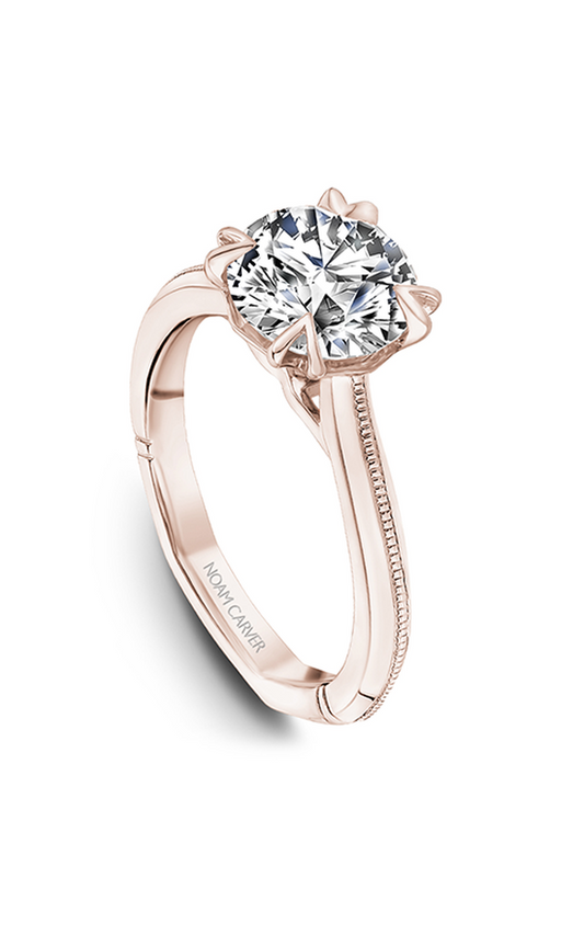 14K Rose Gold Atelier Solitaire Round Engagement Ring