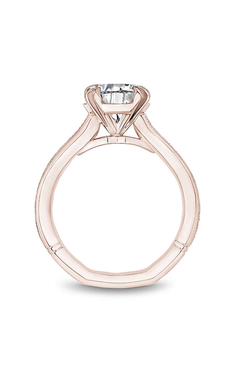 18K Rose Gold Atelier Solitaire Round Engagement Ring