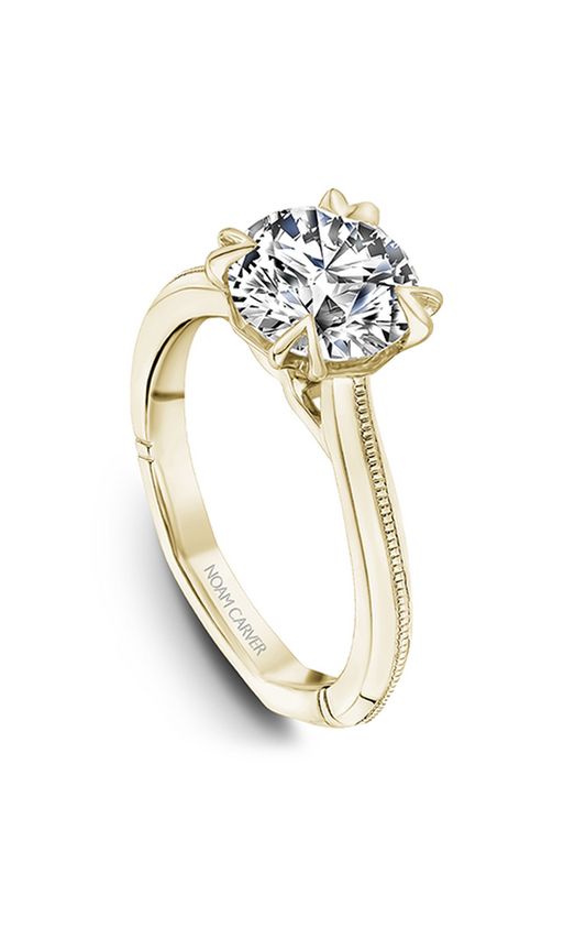 14K Yellow Gold Atelier Solitaire Round Engagement Ring