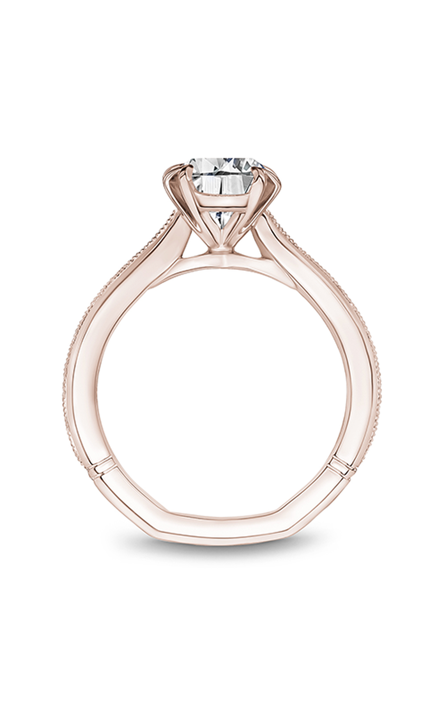 14K Rose Gold Atelier Solitaire Oval Engagement Ring