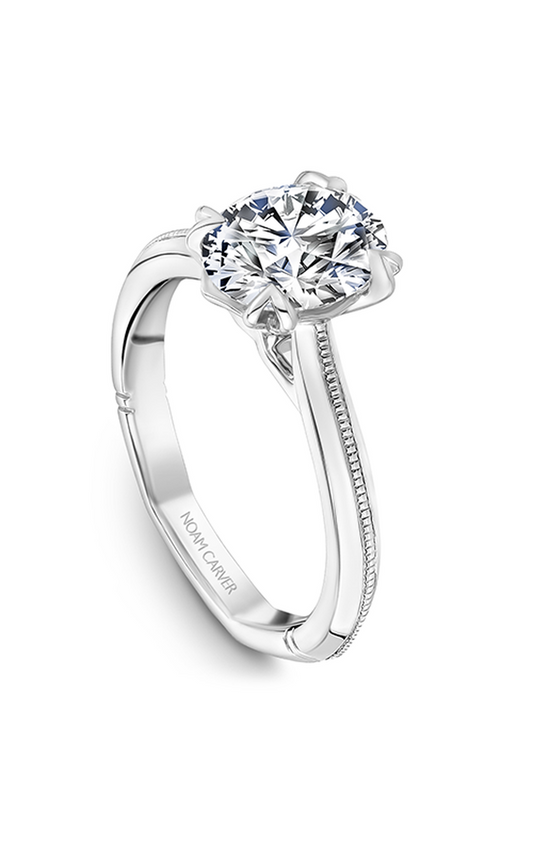 18K White Gold Atelier Solitaire Oval Engagement Ring