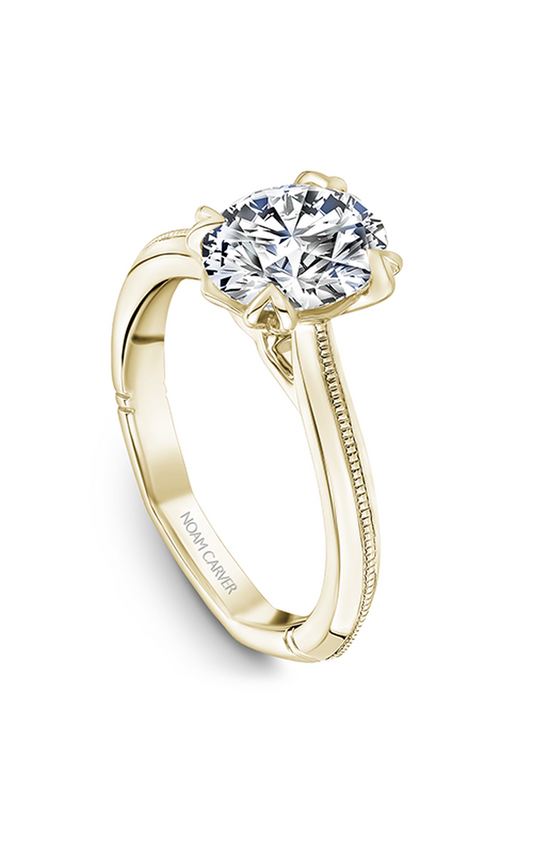 14K Yellow Gold Atelier Solitaire Oval Engagement Ring