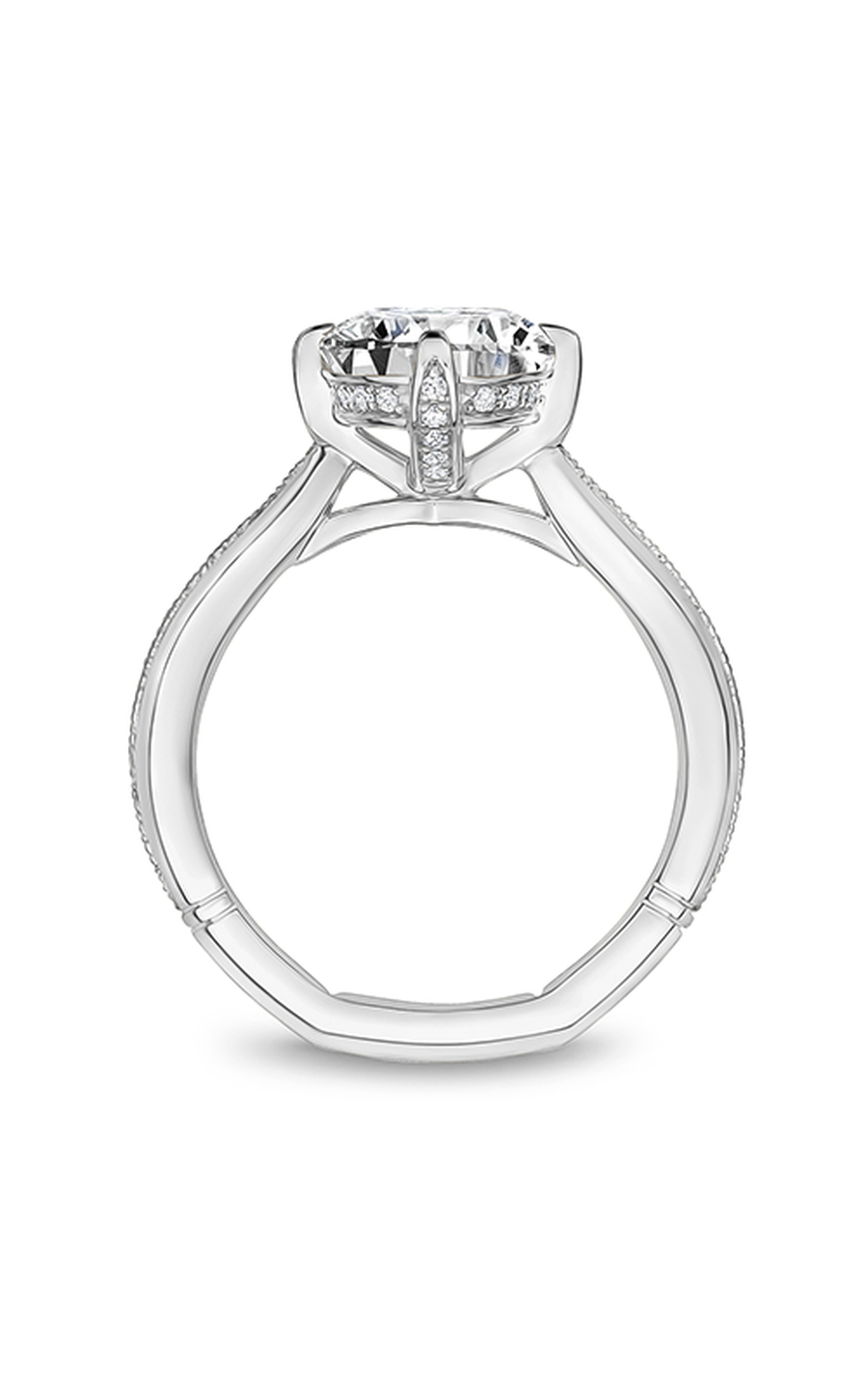 14K White Gold Atelier Round Engagement Ring