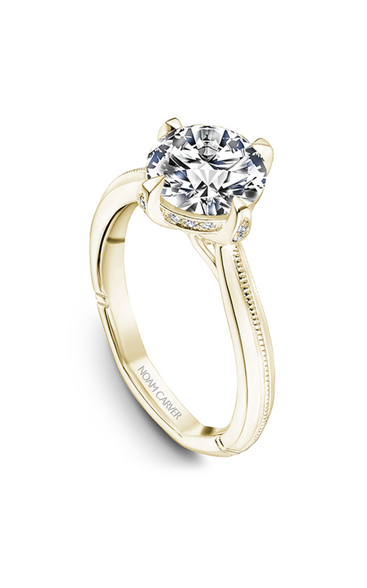 14K Yellow Gold Atelier Solitaire Round Engagement Ring