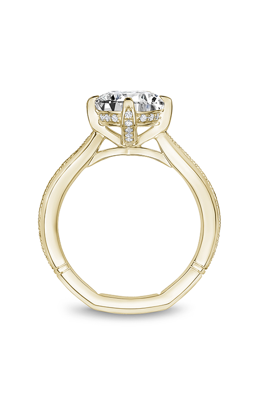 14K Yellow Gold Atelier Solitaire Round Engagement Ring