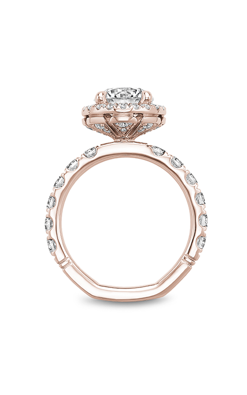 18K Rose Gold Atelier Halo Round Engagement Ring