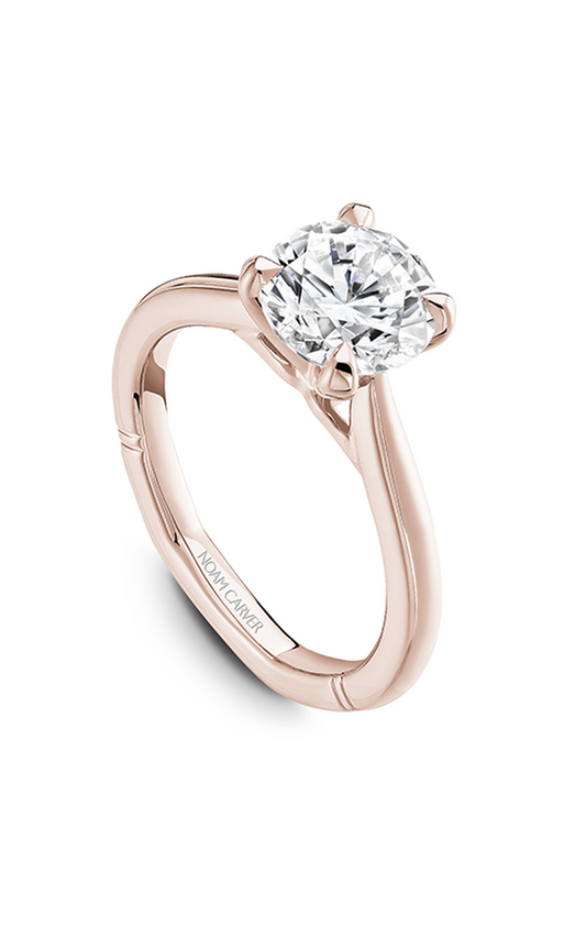 14K Rose Gold Atelier Solitaire Round Engagement Ring