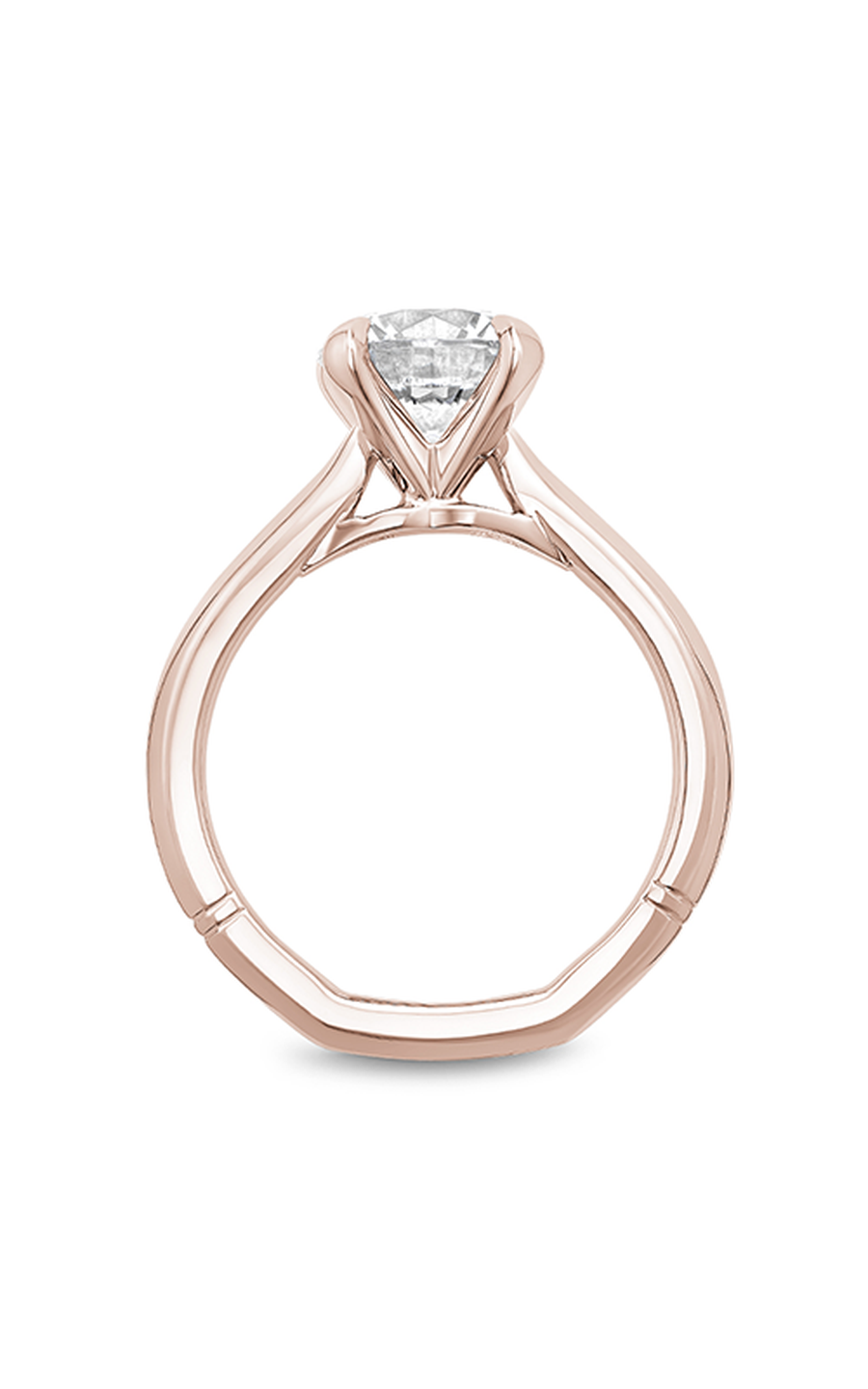 18K Rose Gold Atelier Solitaire Round Engagement Ring