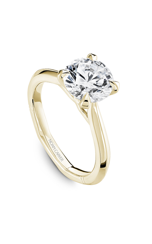 14K Yellow Gold Atelier Solitaire Round Engagement Ring