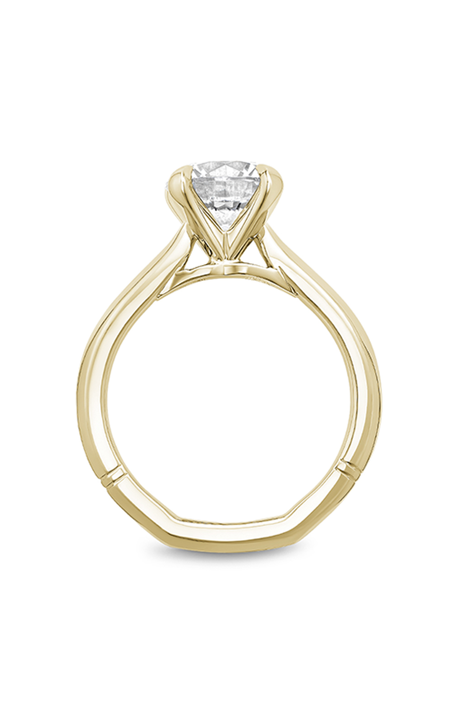 14K Yellow Gold Atelier Solitaire Round Engagement Ring