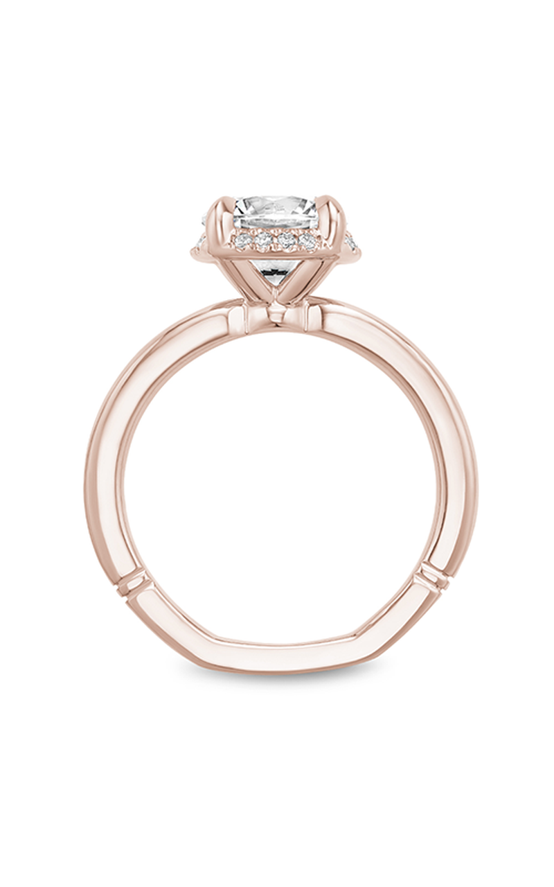 18K Rose Gold Atelier Halo Round Engagement Ring