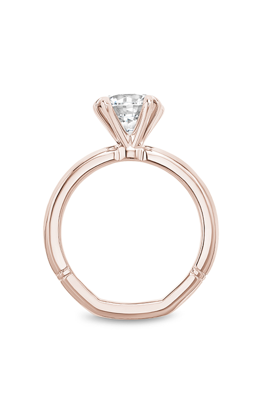 18K Rose Gold Atelier Solitaire Round Engagement Ring