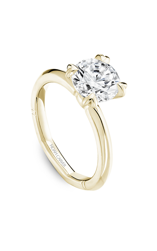 14K Yellow Gold Atelier Solitaire Round Engagement Ring