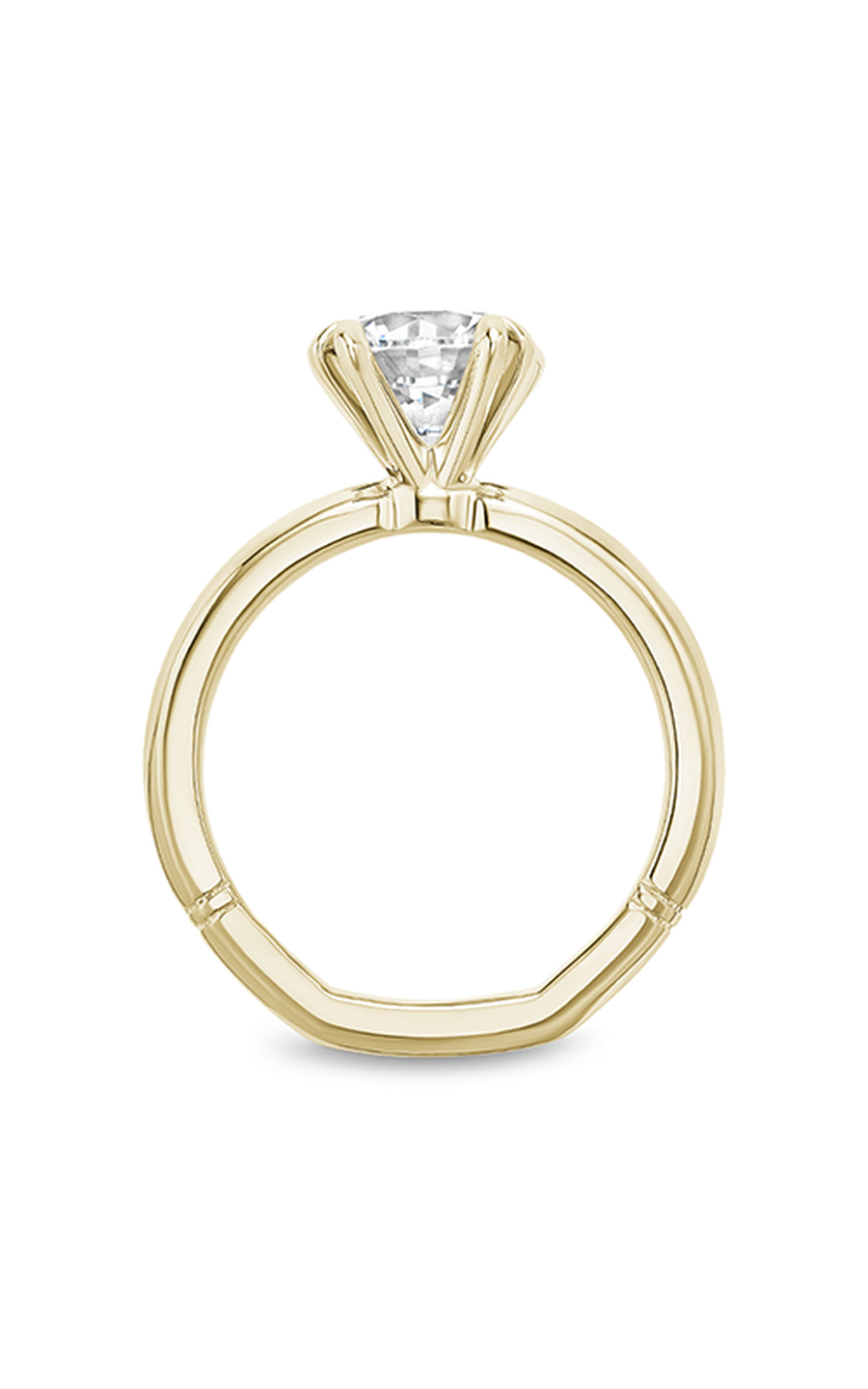 14K Yellow Gold Atelier Solitaire Round Engagement Ring
