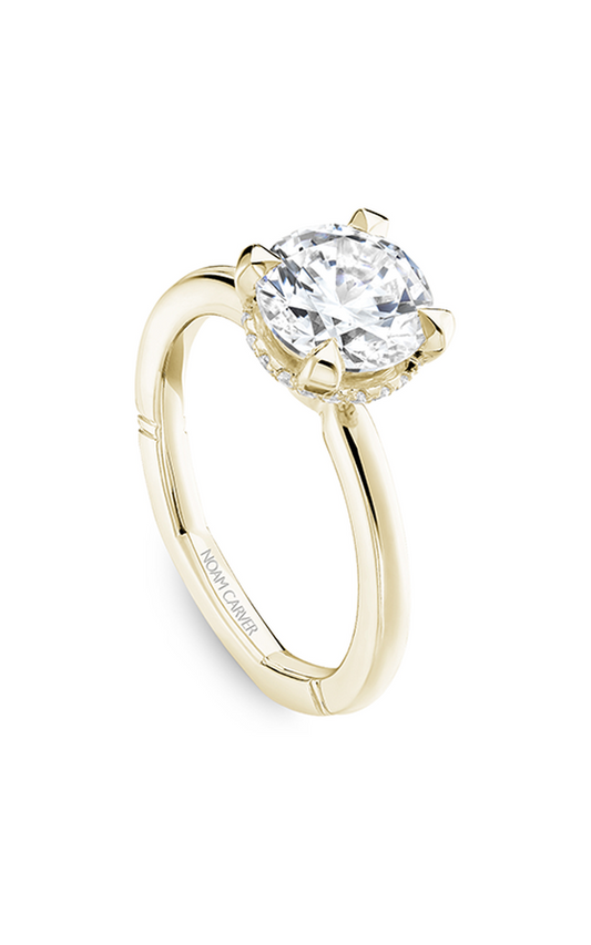 14K Yellow Gold Atelier Solitaire Round Engagement Ring