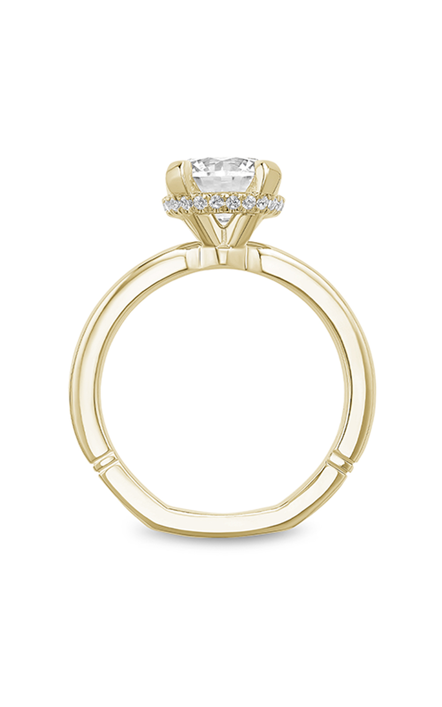 14K Yellow Gold Atelier Solitaire Round Engagement Ring