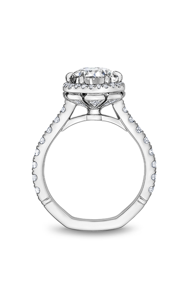 Platinum Atelier Halo Round Engagement Ring