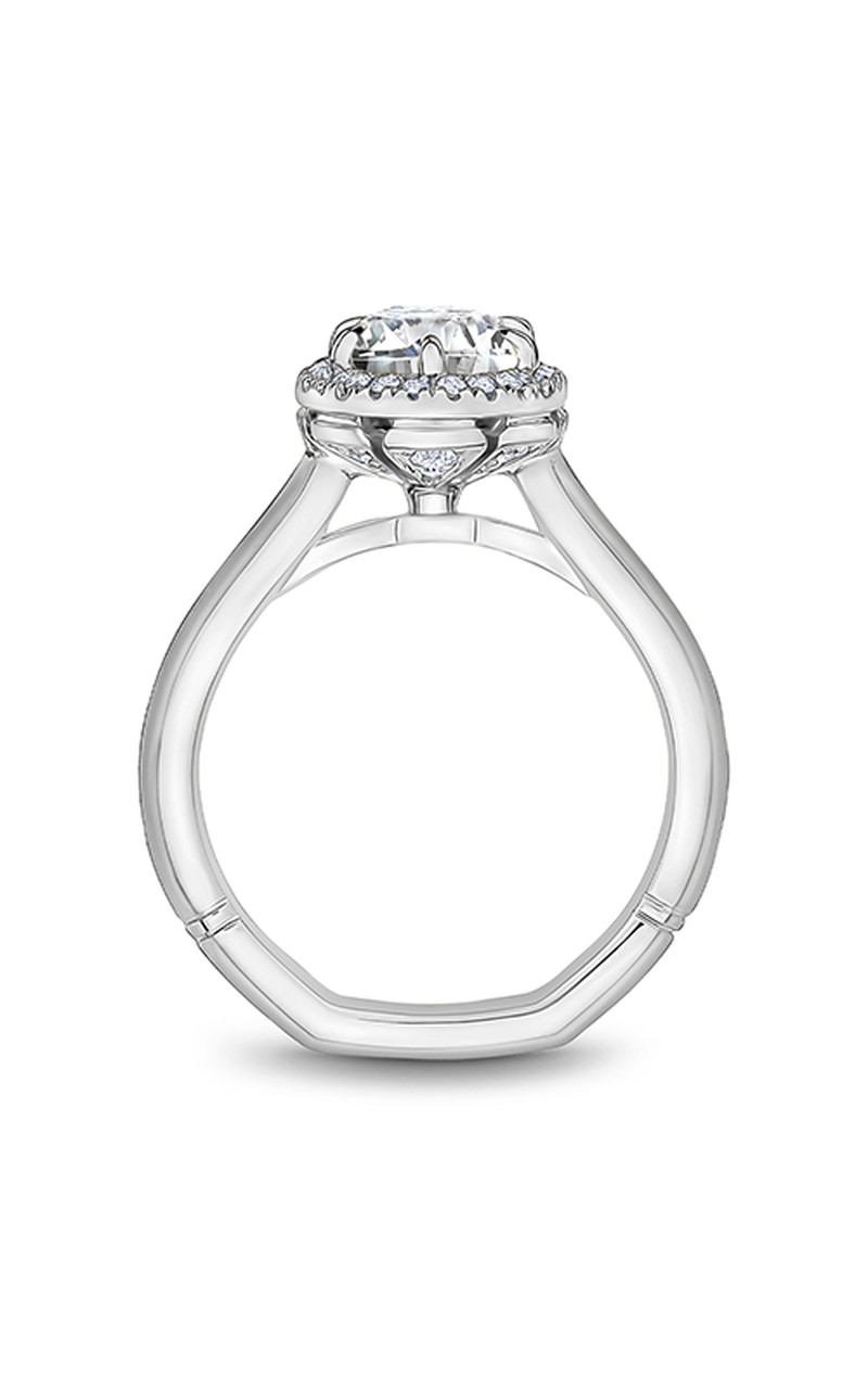Platinum Atelier Halo Oval Engagement Ring
