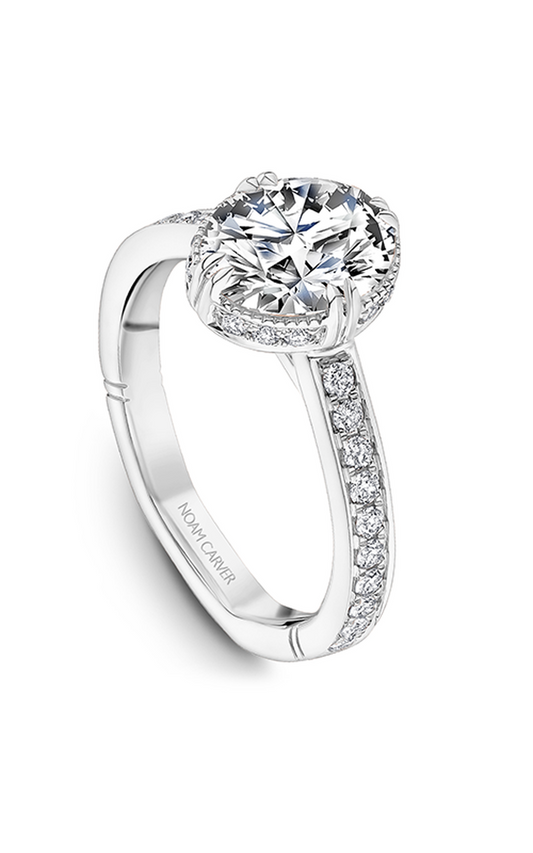 Platinum Atelier Halo Oval Engagement Ring