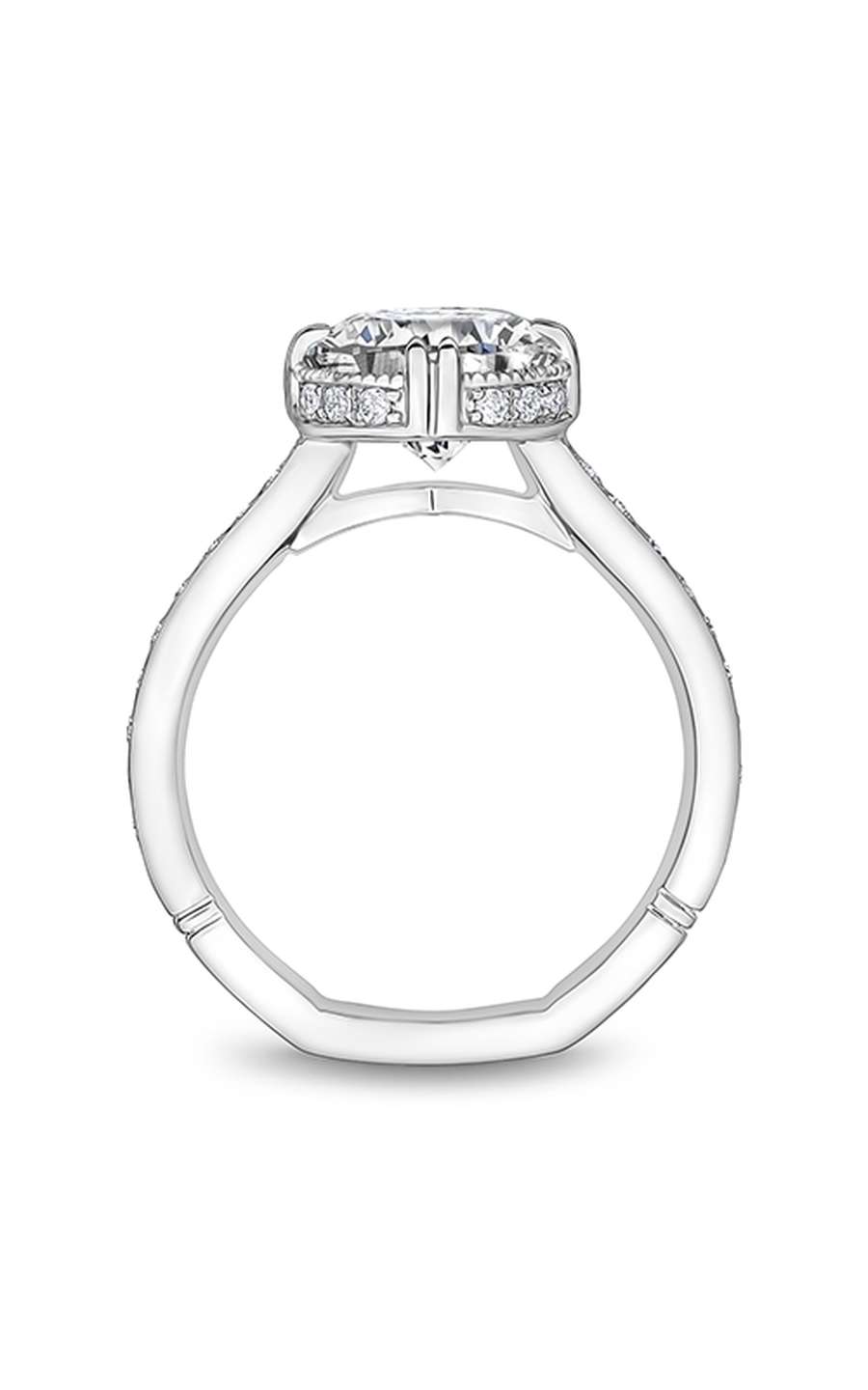 Platinum Atelier Halo Round Engagement Ring