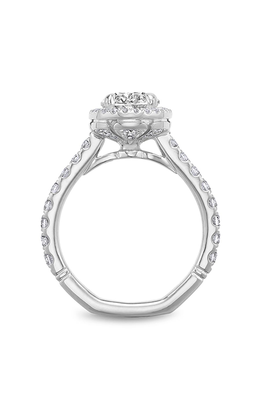 Platinum Atelier Halo Oval Engagement Ring