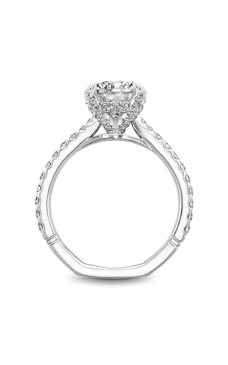 Platinum Atelier Sidestone Round Engagement Ring