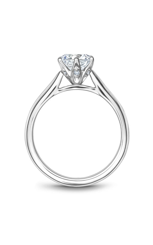 Platinum Solitaire Round Engagement Ring