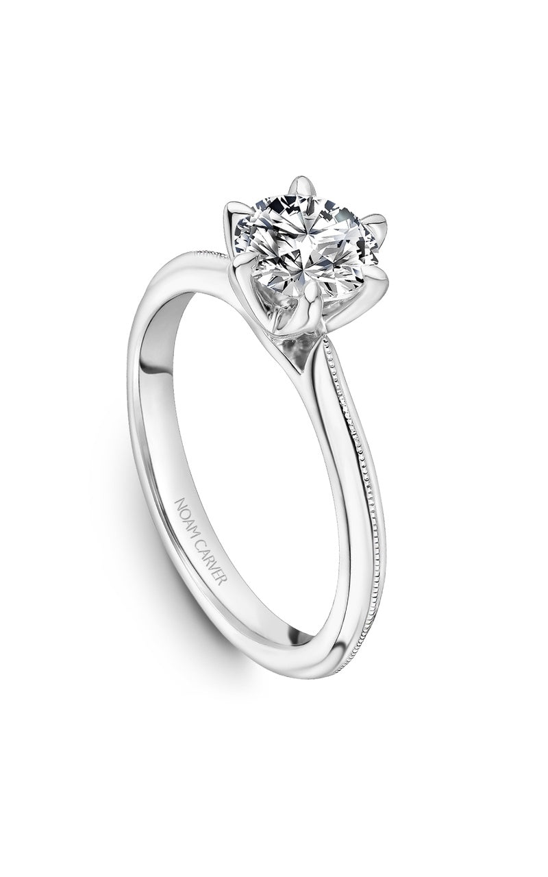 Platinum Solitaire Round Engagement Ring