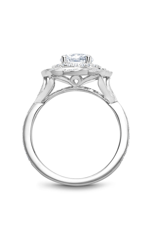 Platinum Halo Round Engagement Ring