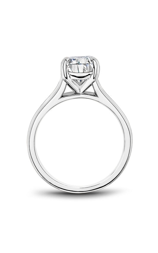 Platinum Solitaire Round Engagement Ring