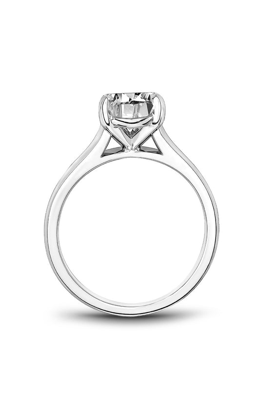 Platinum Solitaire Oval Engagement Ring