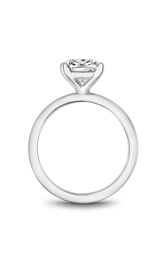 Platinum Solitaire Cushion Engagement Ring