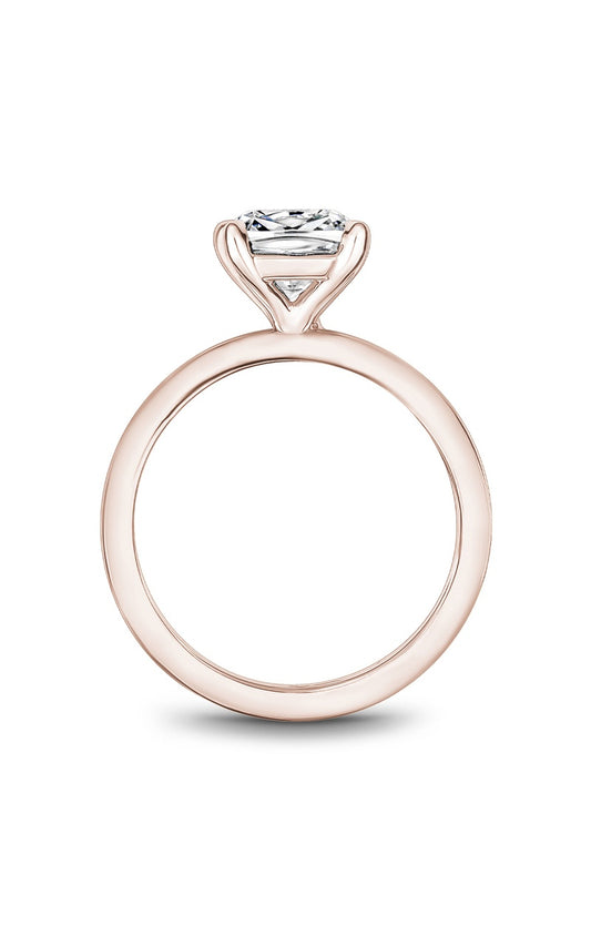 14K Rose Gold Solitaire Cushion Engagement Ring