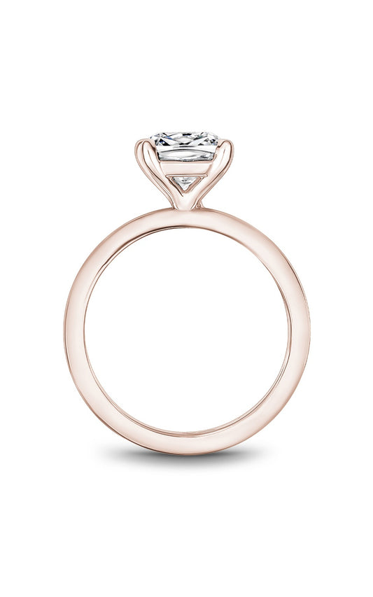 14K Rose Gold Solitaire Cushion Engagement Ring