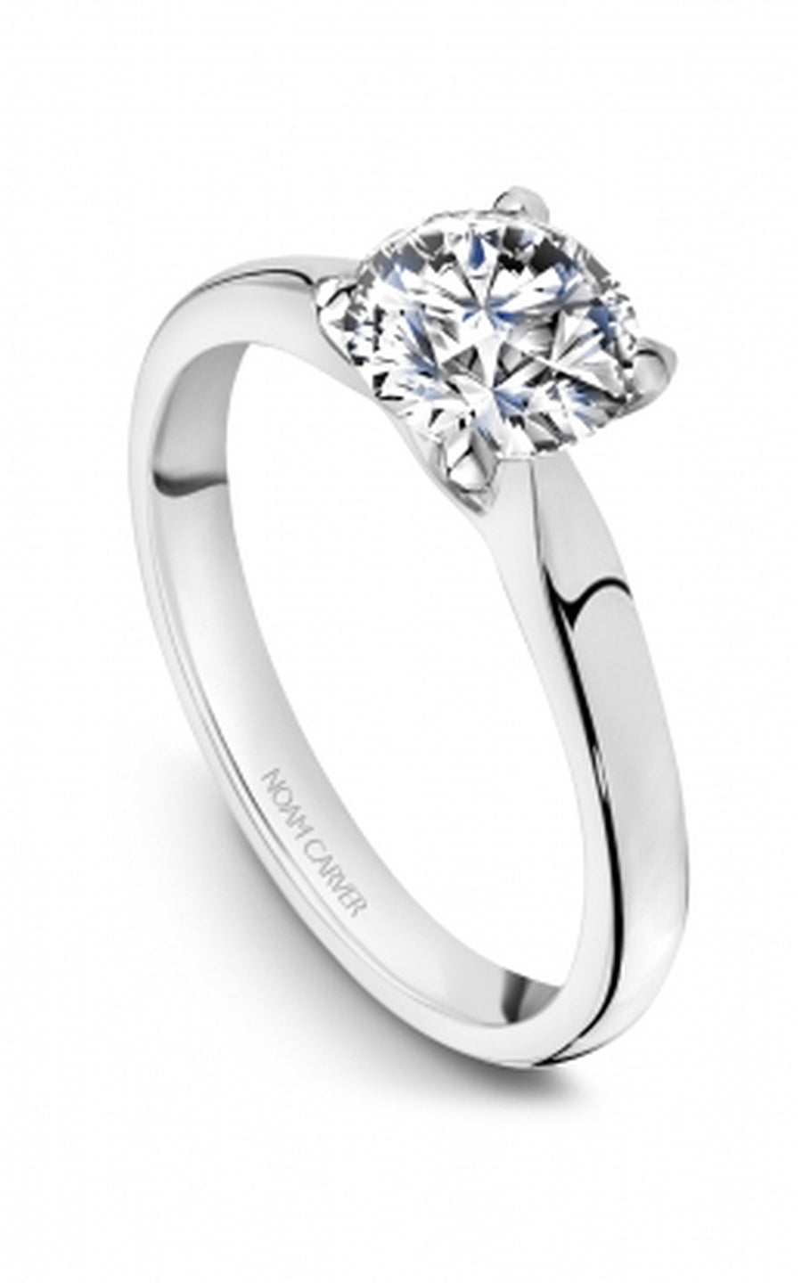 Platinum Solitaire Round Engagement Ring