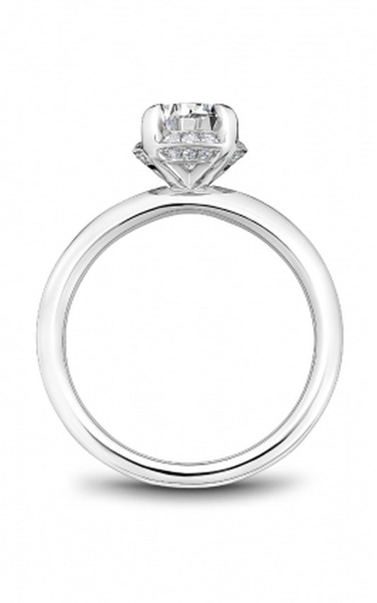 Platinum Halo Round Engagement Ring