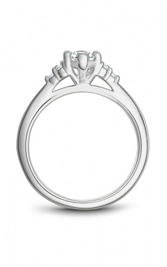 Platinum Sidestone Marquise Engagement Ring