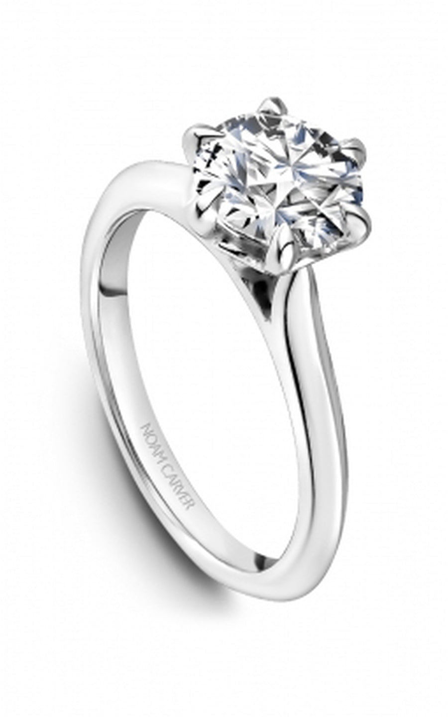 Platinum Solitaire Round Engagement Ring