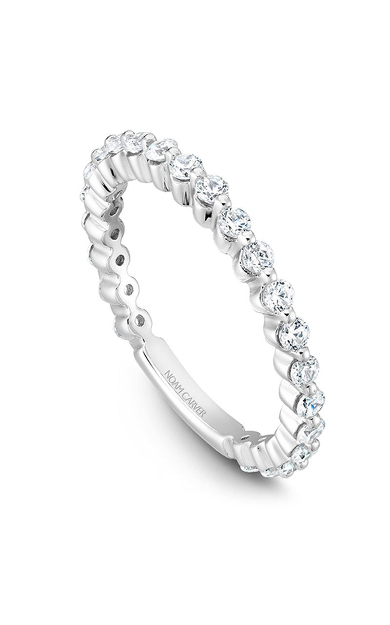 18K White Gold Stackables Round Wedding Band